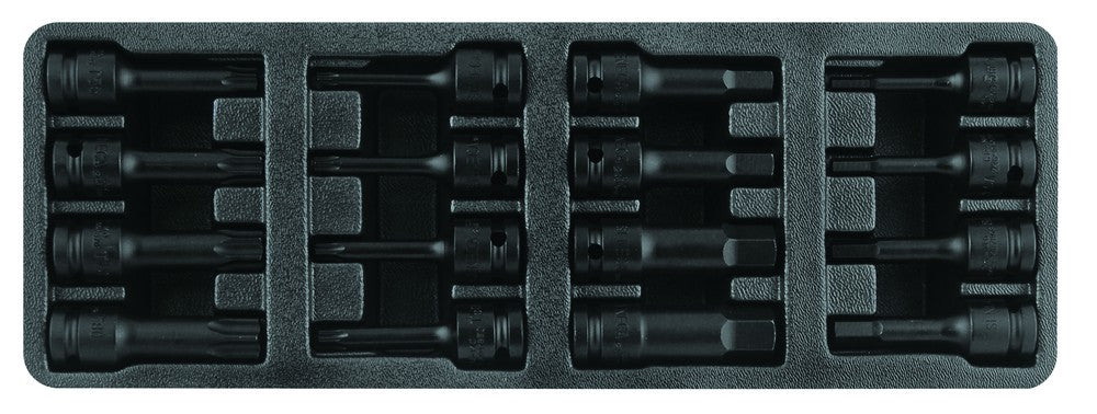 Impact torx- inbus doppen 1/2'' 16 delig - Weldingshop