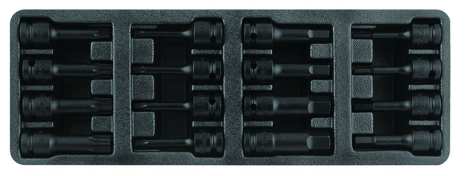 Impact torx- inbus doppen 1/2'' 16 delig - Weldingshop