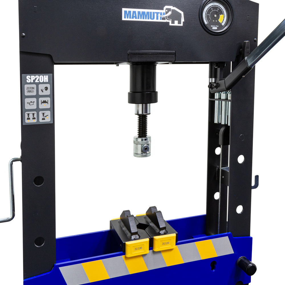 Werkplaatspers handbediend hydraulisch 20 ton - Weldingshop