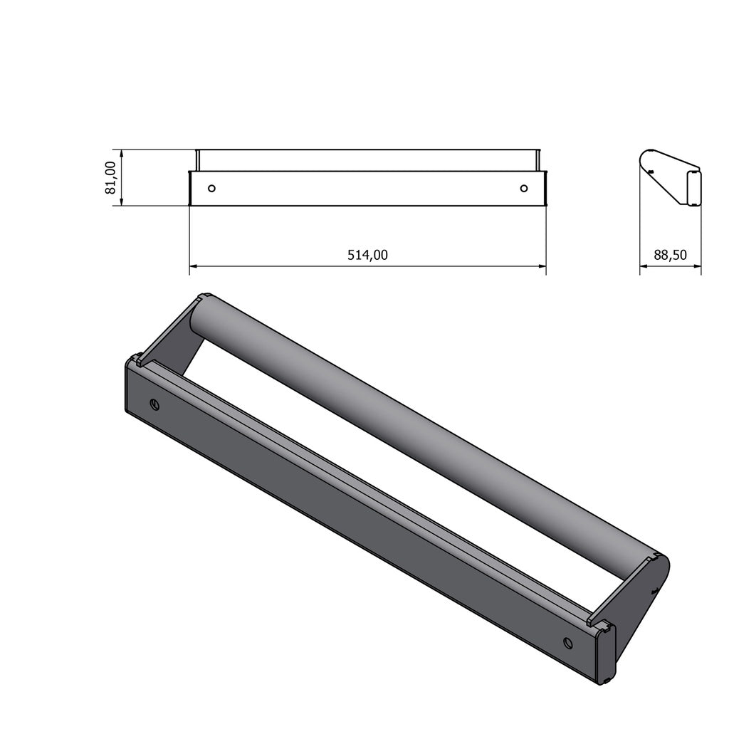 Frame voor mobiele werkbank 186cm (triple) - Weldingshop