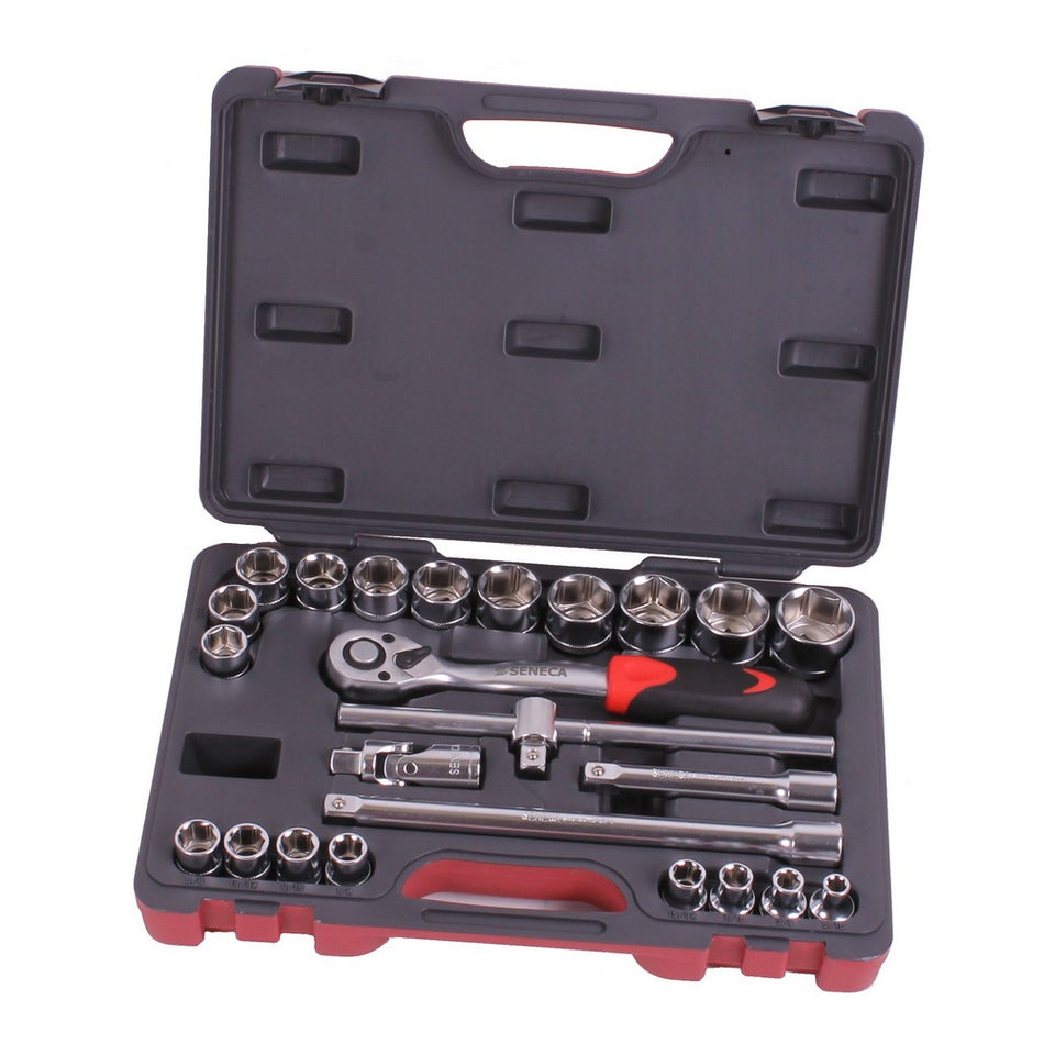 Doppendoos 1/2'' 24 delig sae - Weldingshop