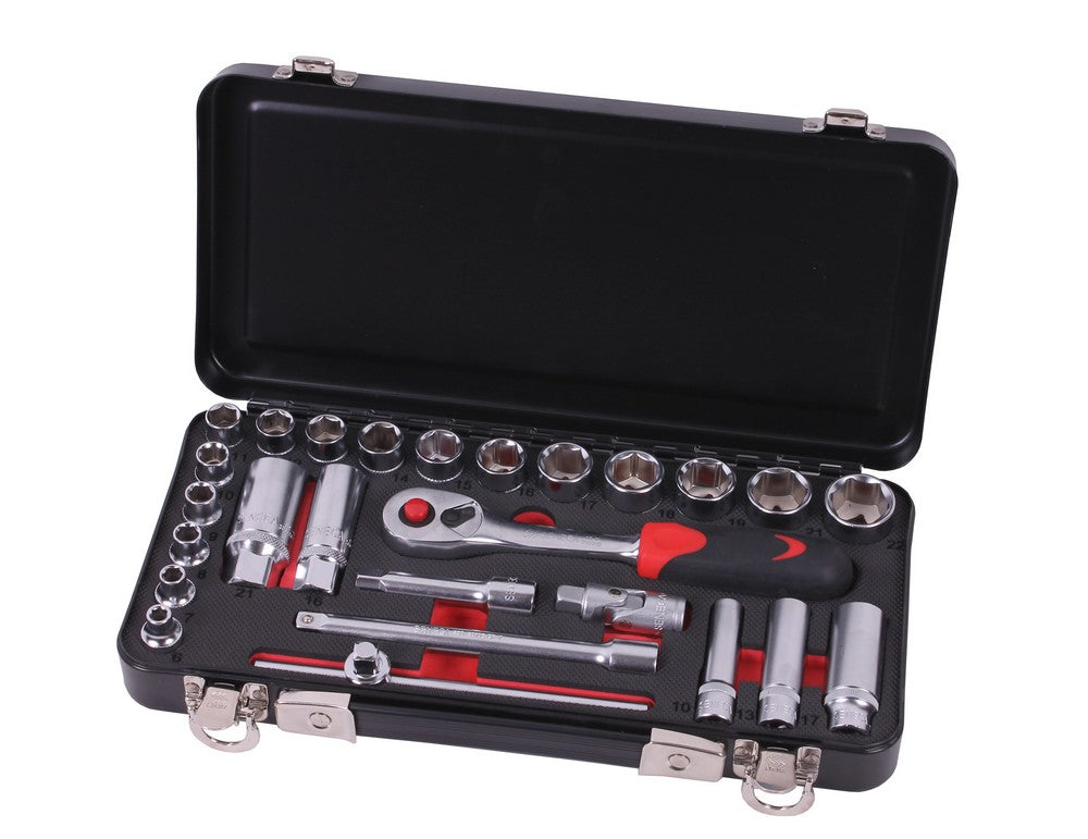 Doppendoos 3/8'' 26 delig foam - Weldingshop