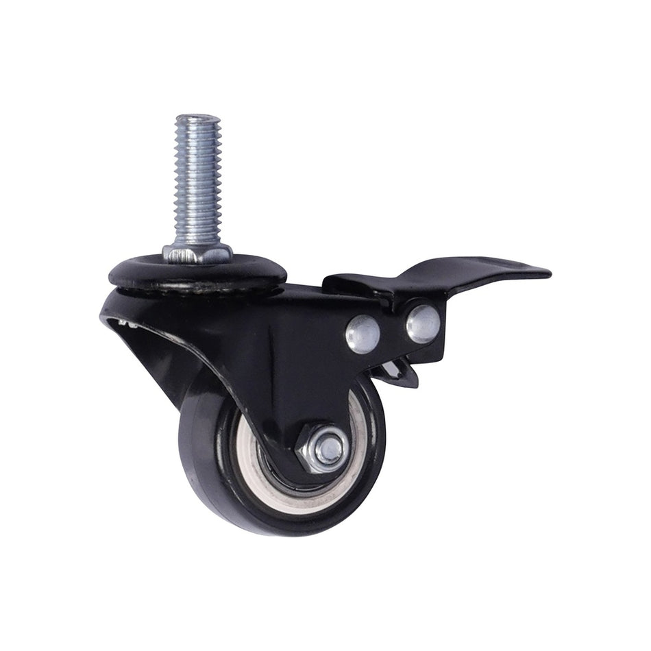 Zwenkwiel met rem 50 x 23mm PU draadstang M10 - Weldingshop