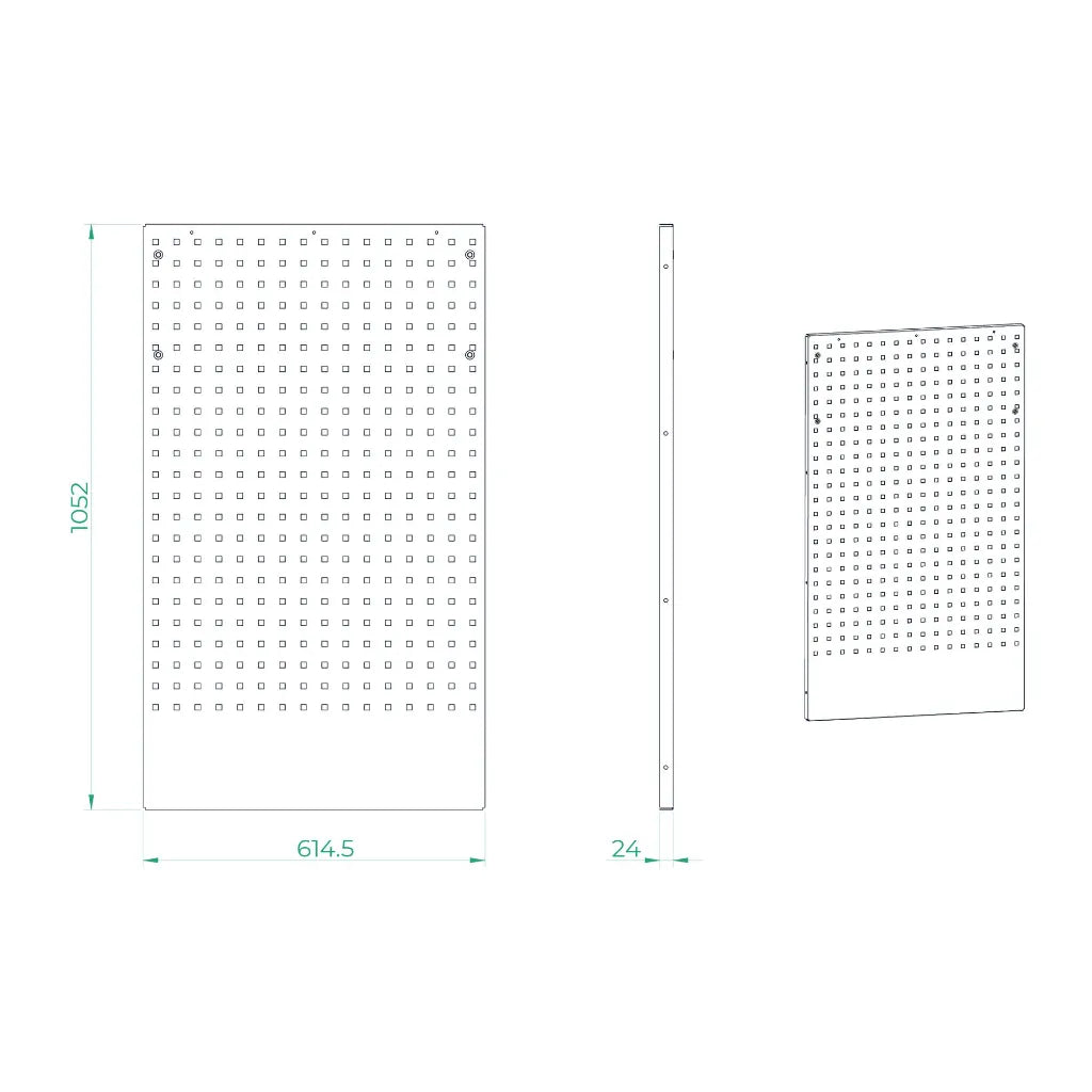 Gereedschapswand 615 x 1052mm STARX