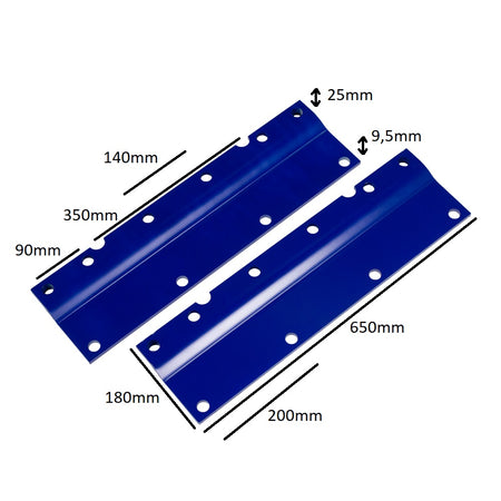 Bevestigingsplaten 2 koloms hefbrug - Weldingshop