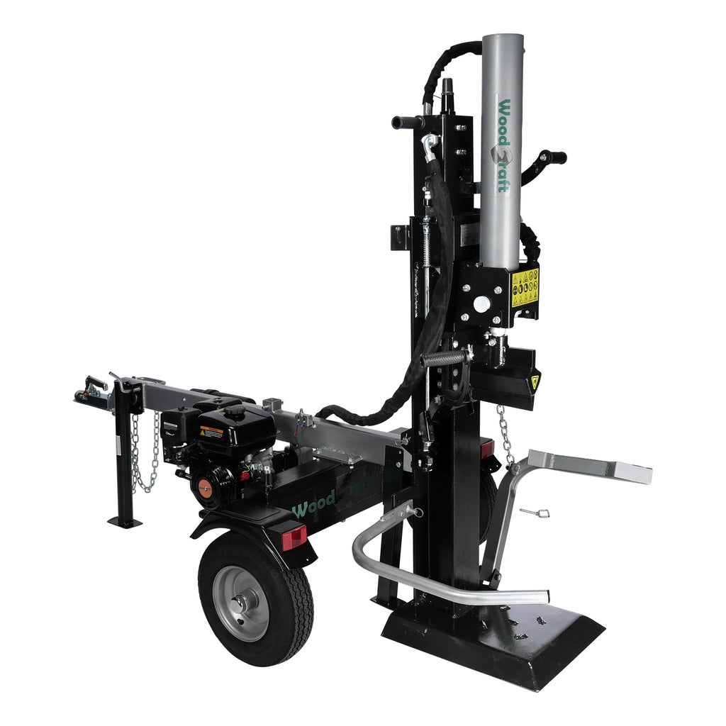 Houtklover 22 ton met benzinemotor verticaal - Weldingshop