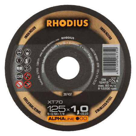 Rhodius XT70 doorslijpschijf