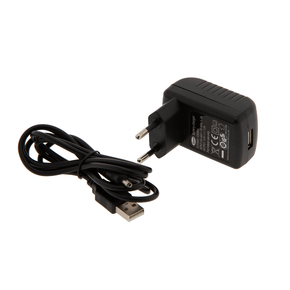 Oplader + USB kabel voor werklampen WL04CM en WL04UV - Weldingshop