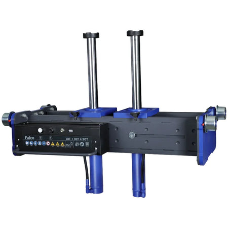 Falco accu putkrik 20 ton large – dubbele cilinder incl. 2x 4 Ah accu’s en duosnellader
