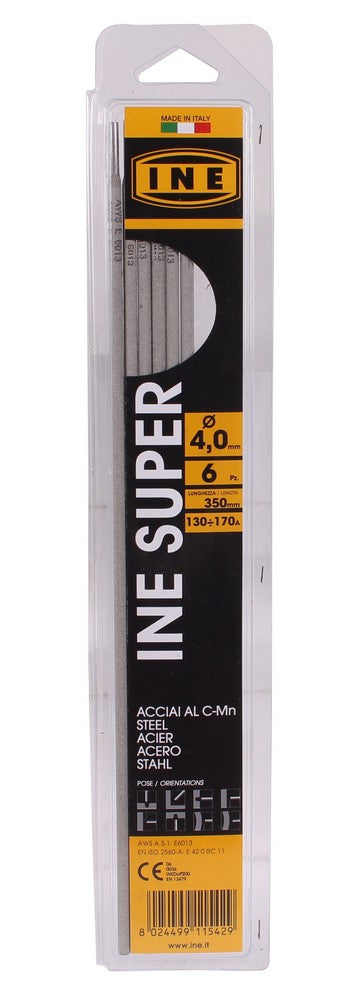 Laselektroden staal rutiel 4,0mm 350mm 6st - Weldingshop