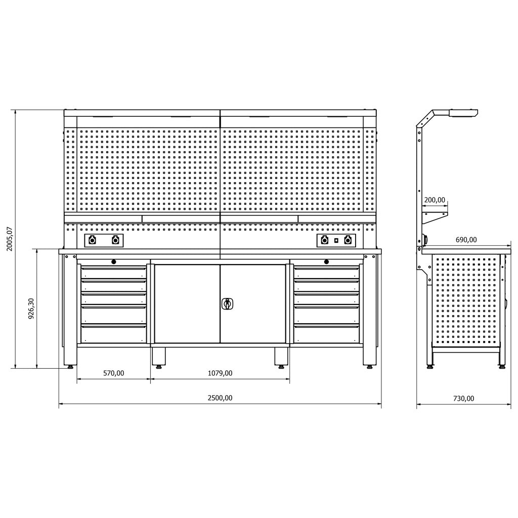 Bullram industriële werkbank - Weldingshop
