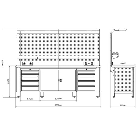 Bullram industriële werkbank - Weldingshop