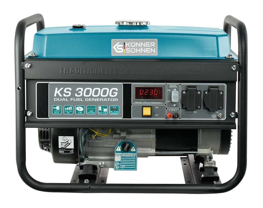 LPG/benzinegenerator "Könner & Söhnen" KS 3000G - Weldingshop