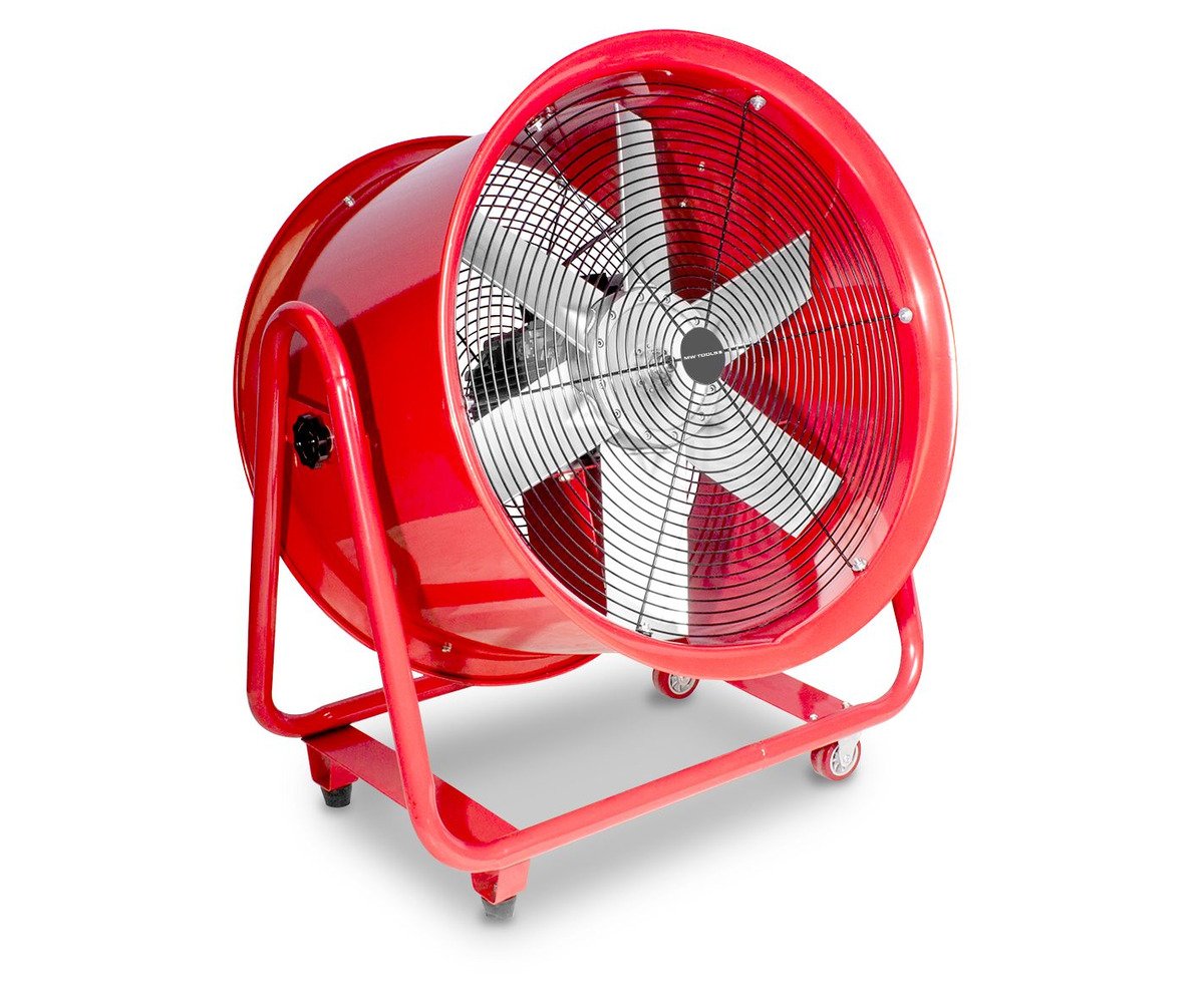 Mobiele ventilator ø600mm - 2000W MW Tools - foto 2