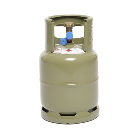 Nieuwe DIN Eurofles 3 kg met propaanvulling