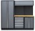 PROFESSIONEEL GARAGE WANDSYSTEEM 2 RUGPANELEN+BREDEKAST MET HOUTEN WERKBLAD