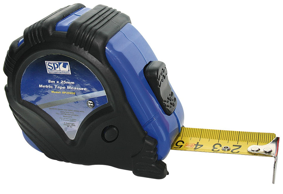 ROLBANDMAAT 8M X 25MM