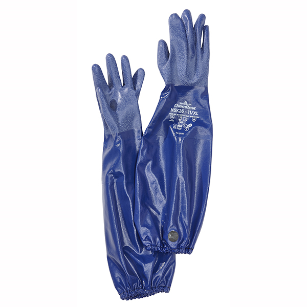 IBS beschermende handschoenen  NBR(blauw) voor WD-100  incl. bevestigingstape - Weldingshop