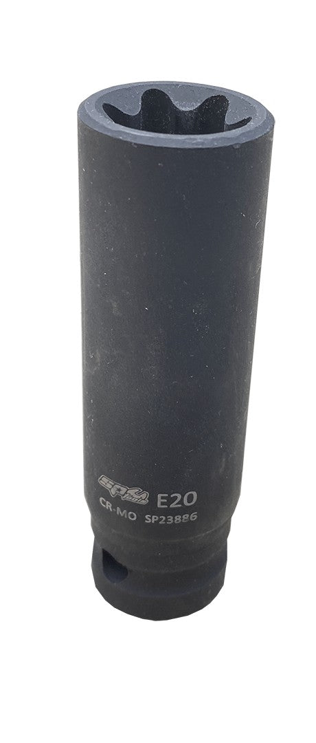 SLAGMOERDOP 1/2" E-TORX E24 LANG