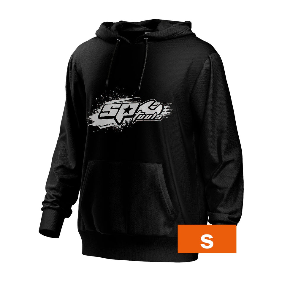 SP HOODIE BLACK AND WHITE SIZE S