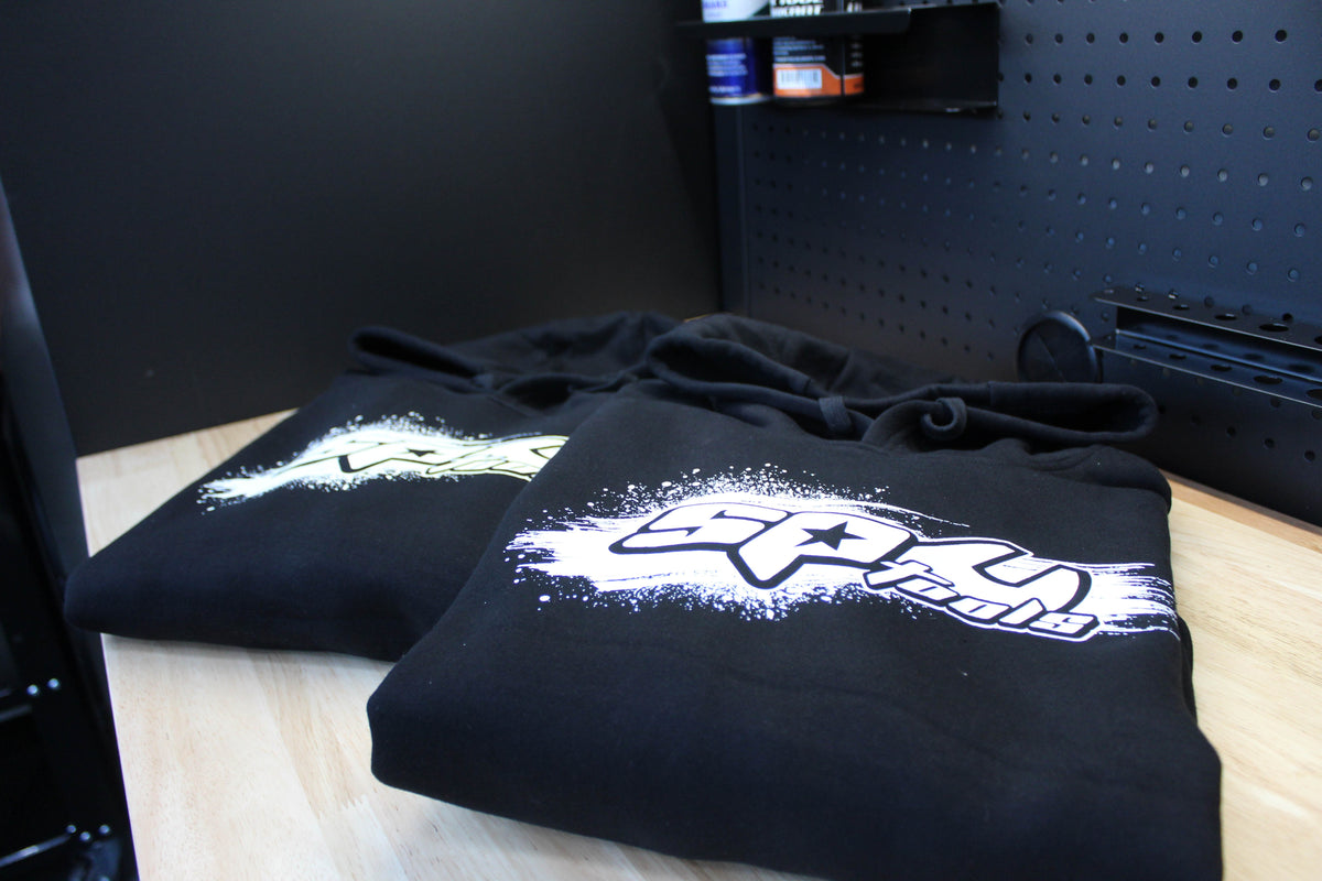 SP HOODIE BLACK AND WHITE SIZE XS