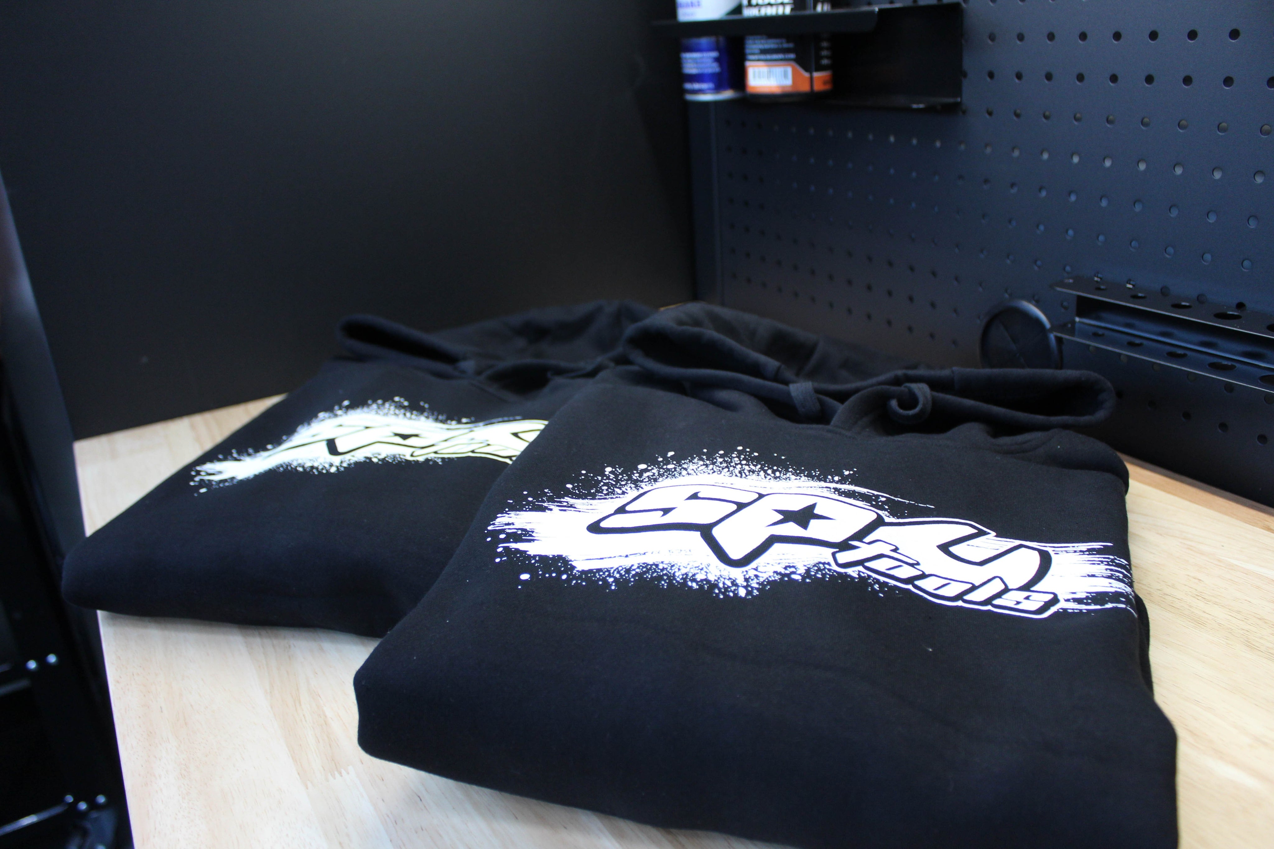 SP HOODIE BLACK AND WHITE SIZE XXS