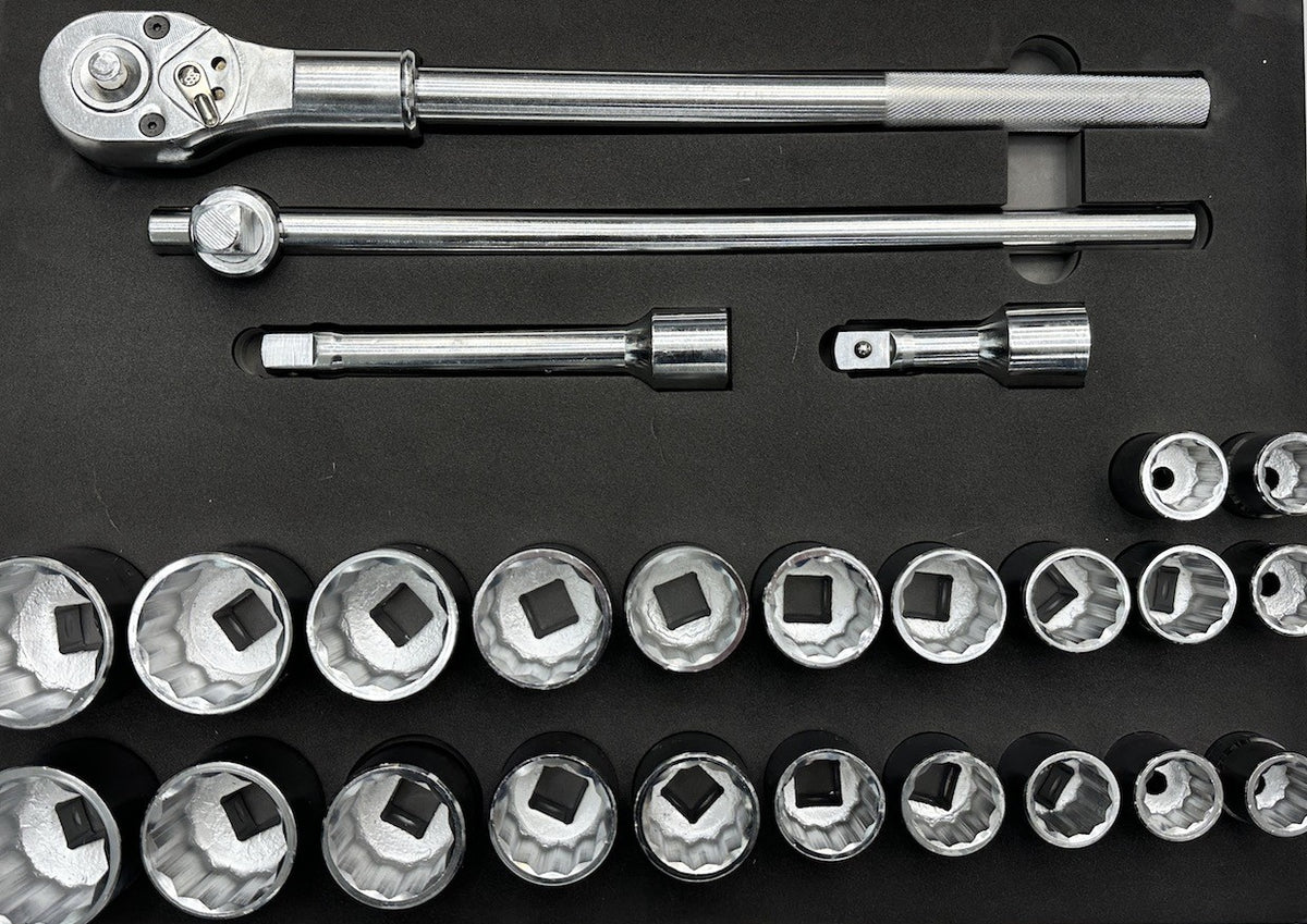 T8 DOPPENSET 3/4" METRIC/SAE 26 DELIG IN EVA INLEG