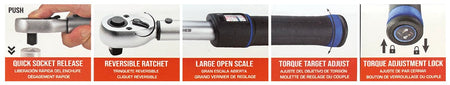 T8 MOMENTSLEUTEL 1/2" 60-330NM
