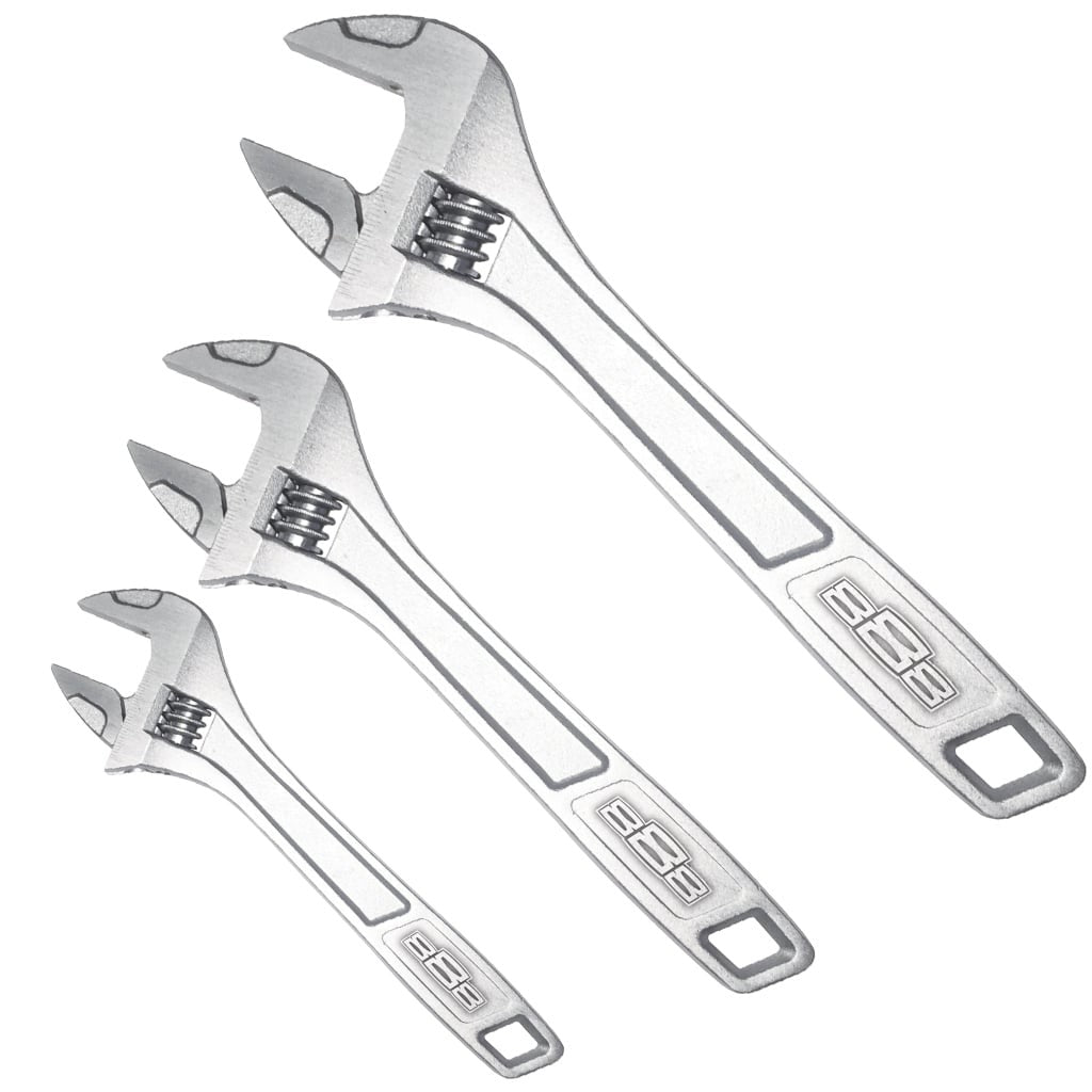 T8 VERSTELBARE MOERSLEUTEL SET 3 DELIG 150MM/200MM/250MM