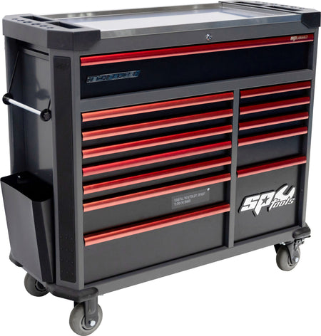 TECH SERIE GEREEDSCHAPWAGEN 13 LADEN DIAMOND BLACK/RED
