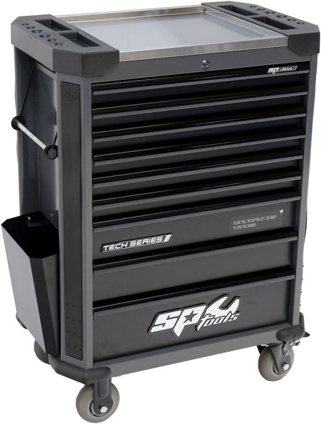453 DELIGE TOOLKIT IN TECH SERIES GEREEDSCHAPSWAGEN MET 9 LADEN DIAMOND BLACK/ZWART