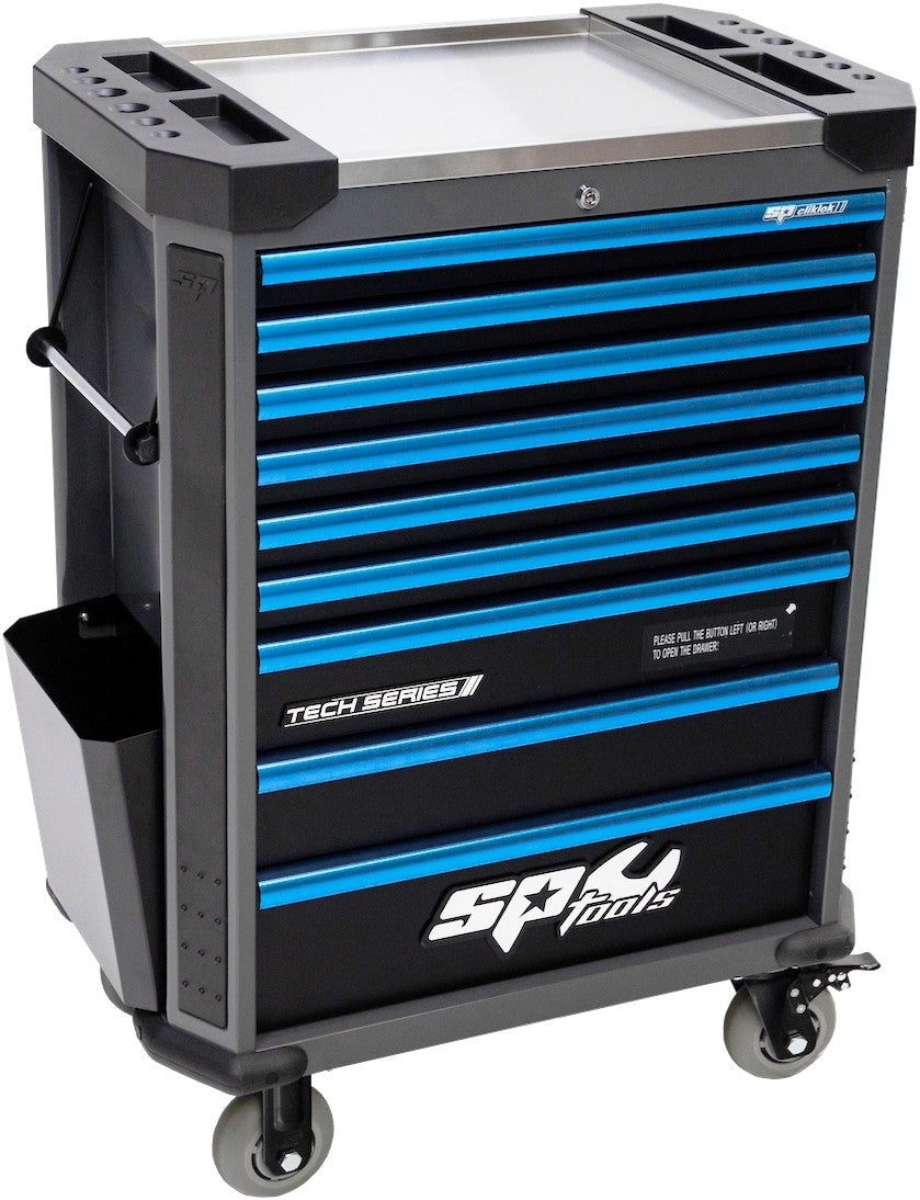 TECH SERIE GEREEDSCHAPWAGEN 9 LADEN DIAMOND BLACK/BLUE