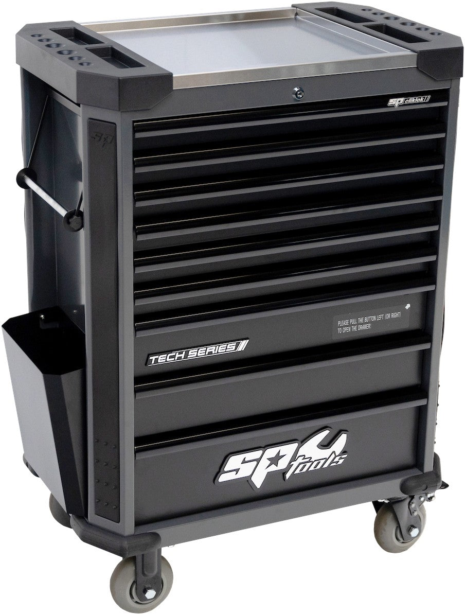 387 DELIGE TOOLKIT IN TECH SERIE GEREEDSCHAPSWAGEN MET 9 LADEN DIAMOND BLACK/ZWART