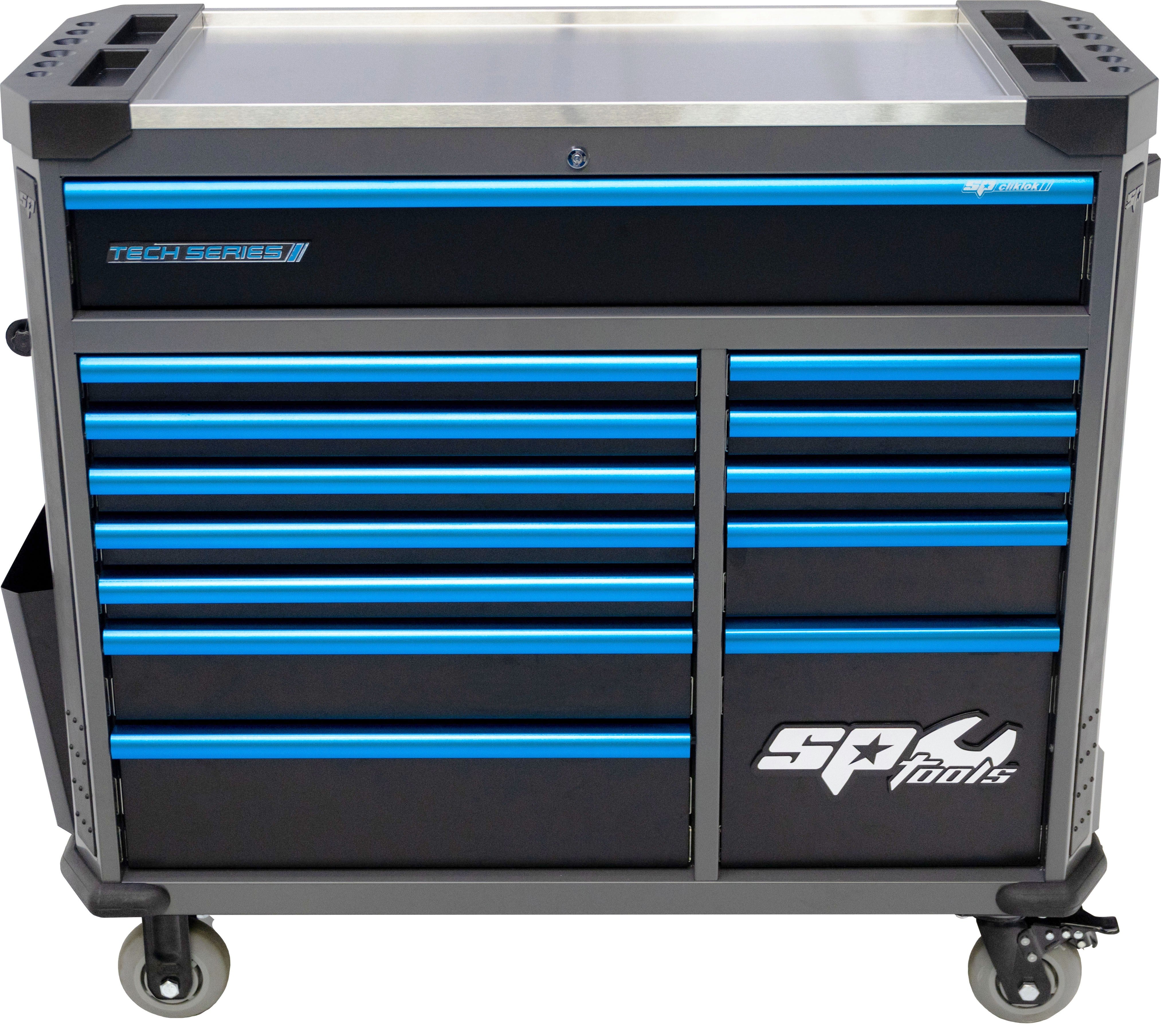 470 DELIGE TOOLKIT IN TECH SERIES GEREEDSCHAPWAGEN 13 LADEN ZWART/ BLAUW