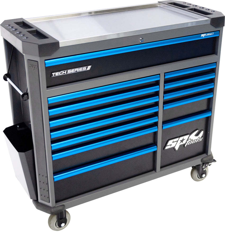 470 DELIGE TOOLKIT IN TECH SERIES GEREEDSCHAPWAGEN 13 LADEN ZWART/ BLAUW
