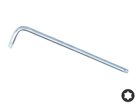 TORX STIFTSLEUTEL CHROOM MAGNETISCH T-50