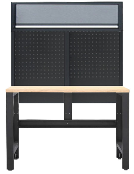 WERKBANK SP WORKSHOP SERIES HOUTEN WERKBLAD + ACHTERWAND & BOVENKAST