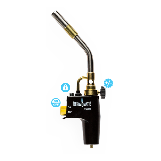 Bernzomatic TS8000T Soldeervoorstuk met Piezo ontsteking - Weldingshop