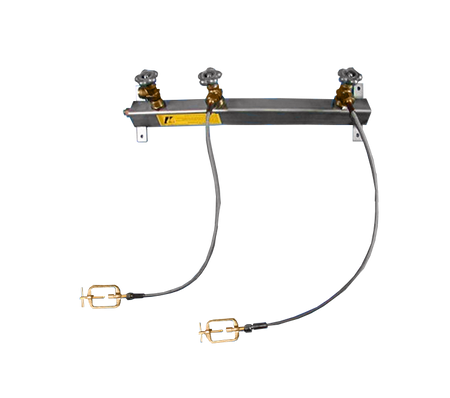 Batterijbalk 1 x 2 cilinders acetyleen - Weldingshop