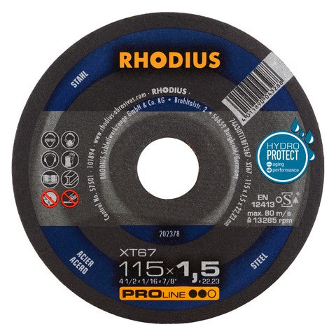Rhodius XT67 Doorslijpschijf extra dun - Weldingshop