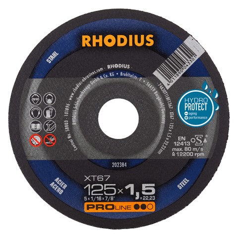 Rhodius XT67 Doorslijpschijf extra dun - Weldingshop