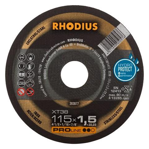 Rhodius XT38 & XTK38 doorslijpschijf extra dun - Weldingshop