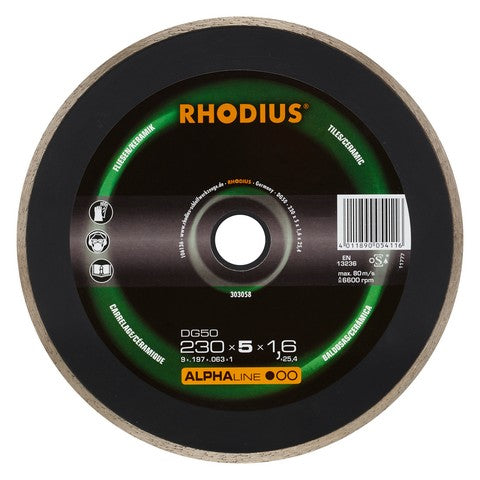 Rhodius DG50 Diamantdoorslijpschijf - Weldingshop