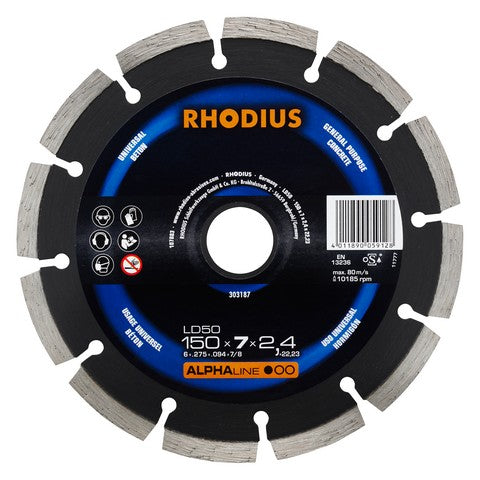 Rhodius LD50 Diamantdoorslijpschijf - Weldingshop