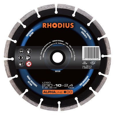 Rhodius LD50 Diamantdoorslijpschijf - Weldingshop