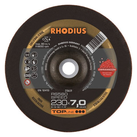 Rhodius RS580 Speed Grinding Disc - Weldingshop