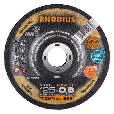 Rhodius XTK6 Exact Doorslijpschijf extra dun - Weldingshop