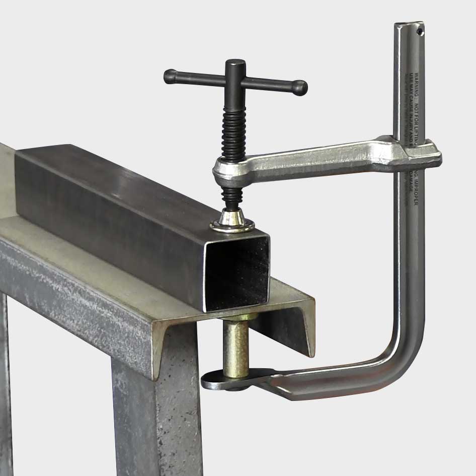 Stronghand Klem 18 mm rail compleet met verleng blok en V-klemstuk - Weldingshop