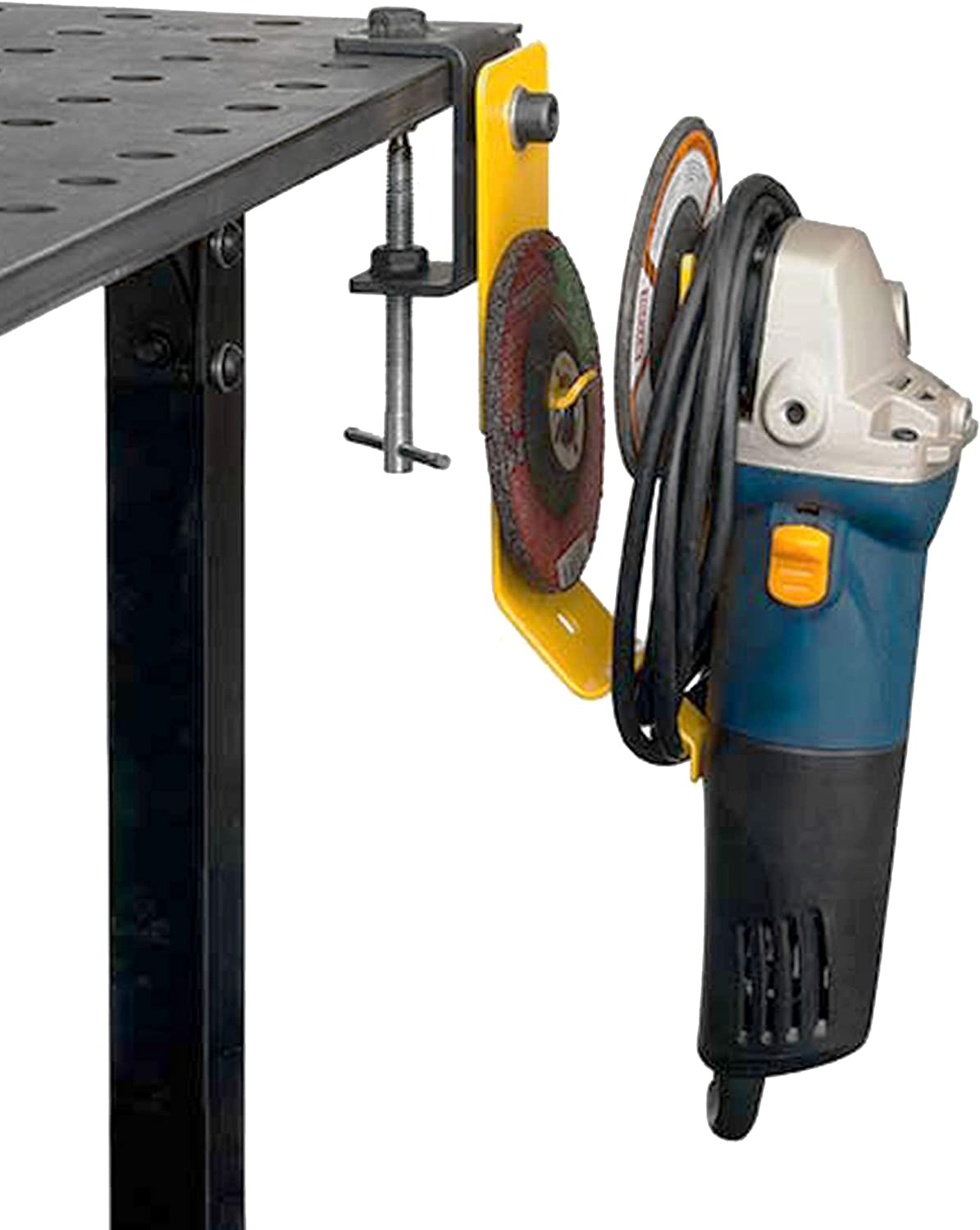 Stronghand haakse slijper houder MGK53 met werkbankklem - Weldingshop