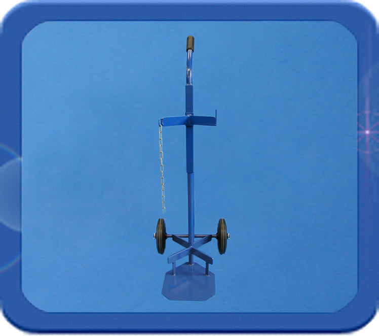 Cilinderwagen - flessenwagen 1 x 20/50 l Rubber wielen - Weldingshop